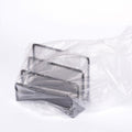Close-up of durable metal mesh construction on desktop book shelf and document organizer