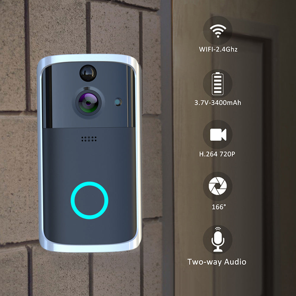 Mini WiFi security camera placed on home shelf for discreet indoor baby and home security monitoring