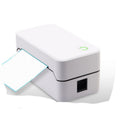 Compact Bluetooth thermal label printer on office desk – portable wireless label printing for home business