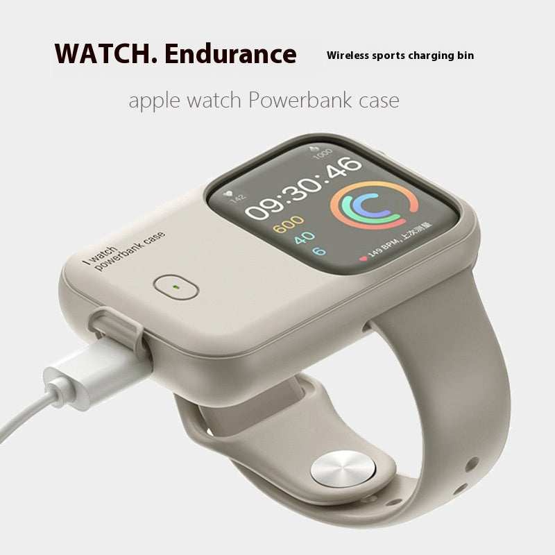 Portable wireless charging case for Apple Watch with built-in power bank – House of Velva
