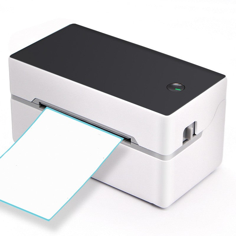Bluetooth thermal label printer printing shipping label wirelessly from smartphone
