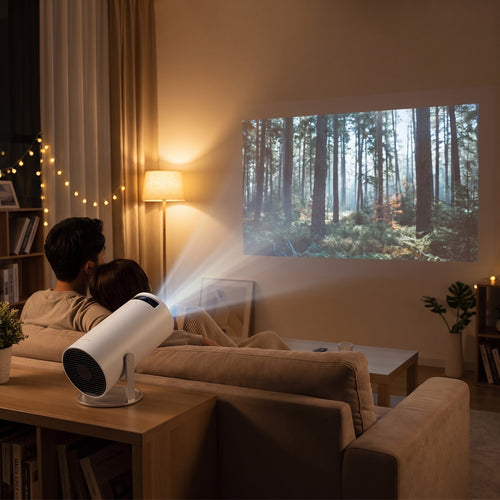 Portable 4K Projector for Movies, Gaming & Presentations